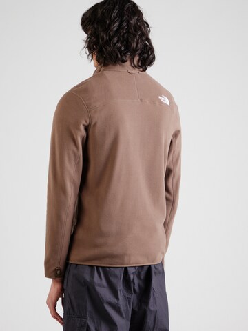 THE NORTH FACE Athletic fleece jacket '100 GLACIER' in Brown