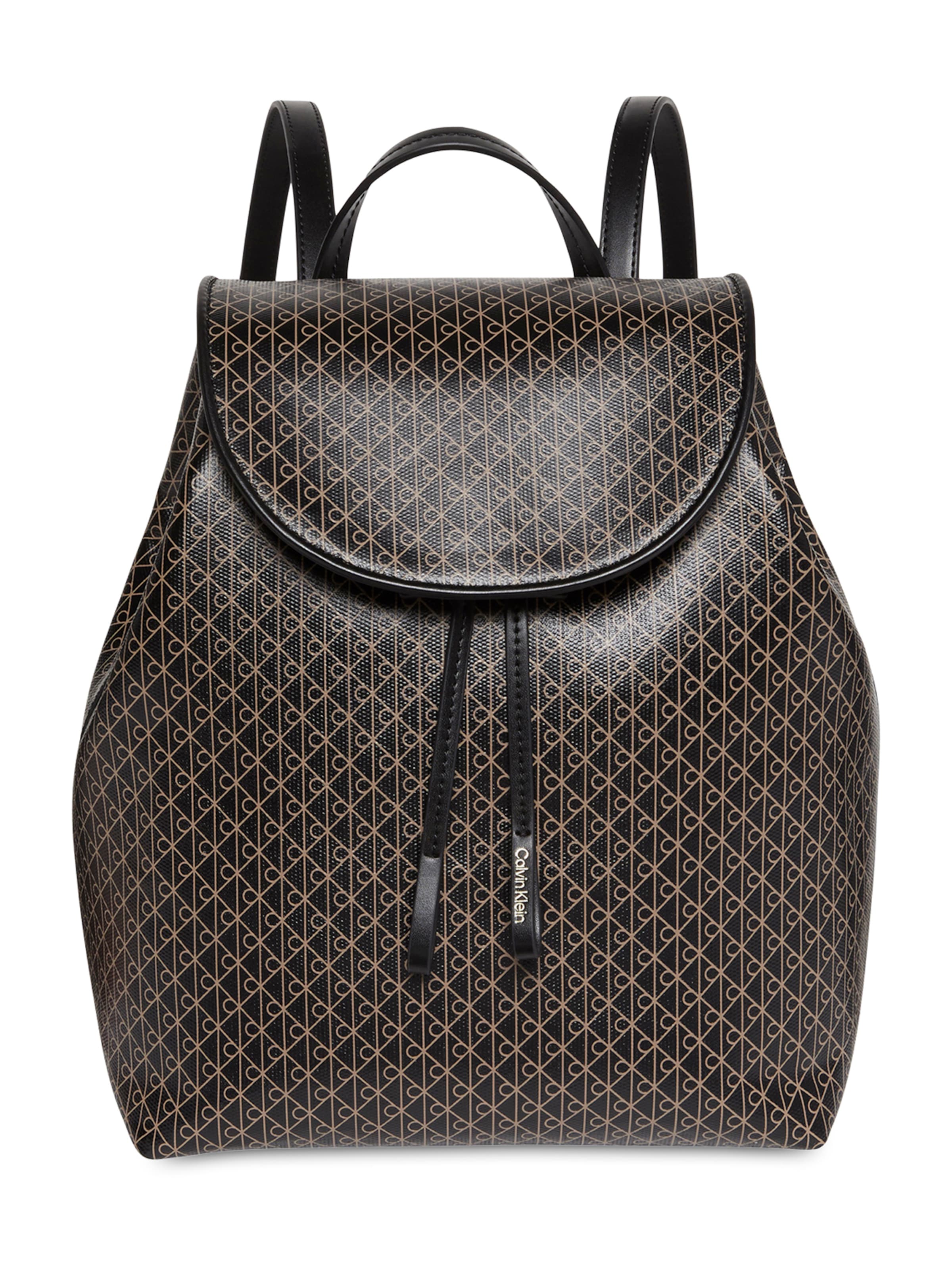 Calvin Klein - Mochila em preto: frente