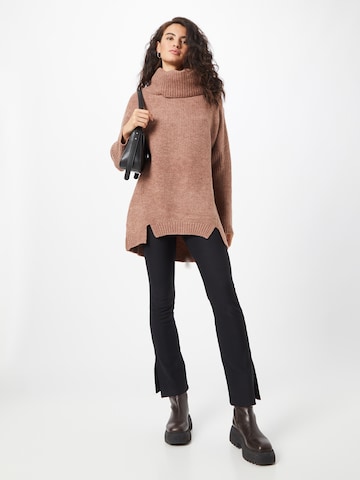 ABOUT YOU Oversized Sweater 'Franka' in Brown