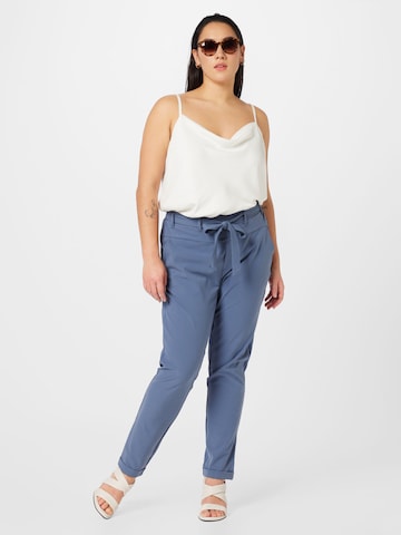 KAFFE CURVE Regular Pants 'Jia' in Blue