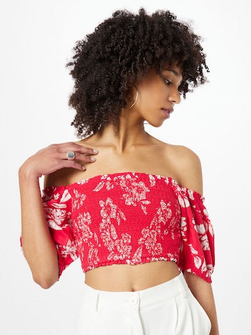 Superdry - Blusa en rojo: frente