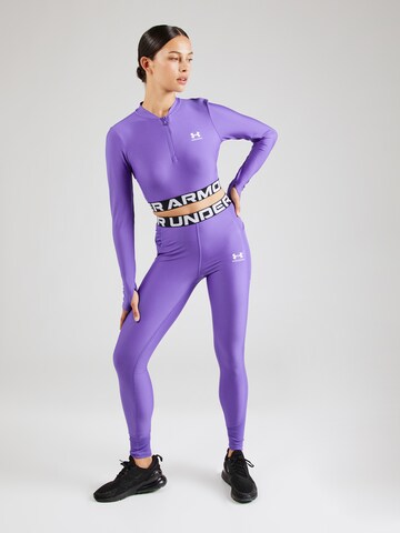 UNDER ARMOUR Skinny Spodnie sportowe w kolorze fioletowy