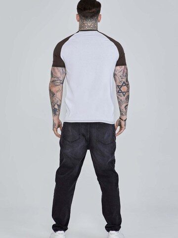 SikSilk Shirt 'Raglan' in White