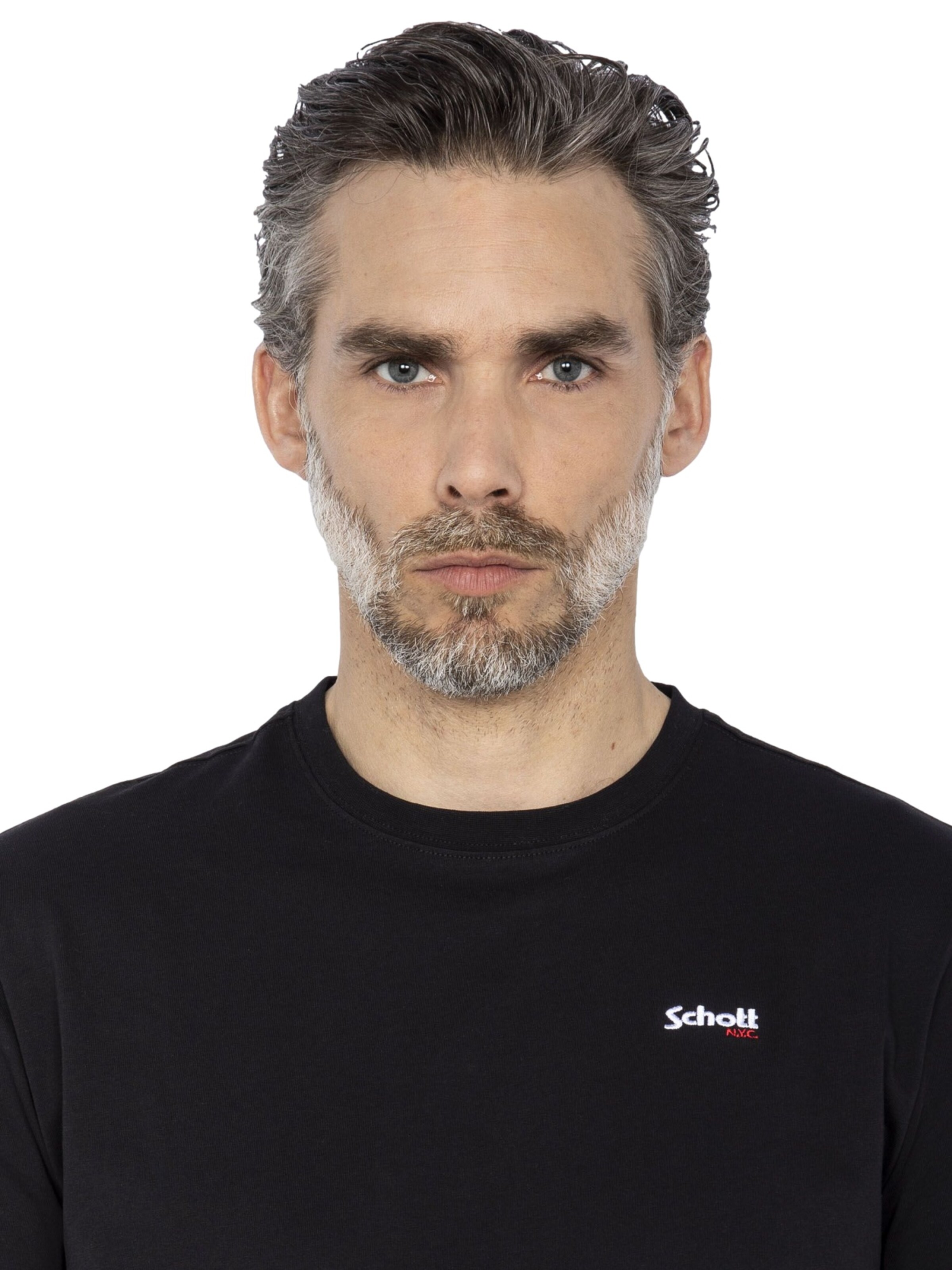 Schott NYC T-Shirt in Schwarz