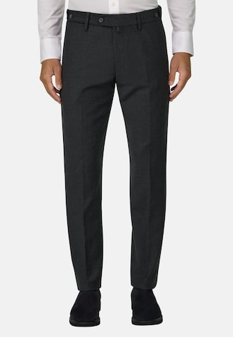 Boggi Milano Slim fit Chino trousers in Grey: front