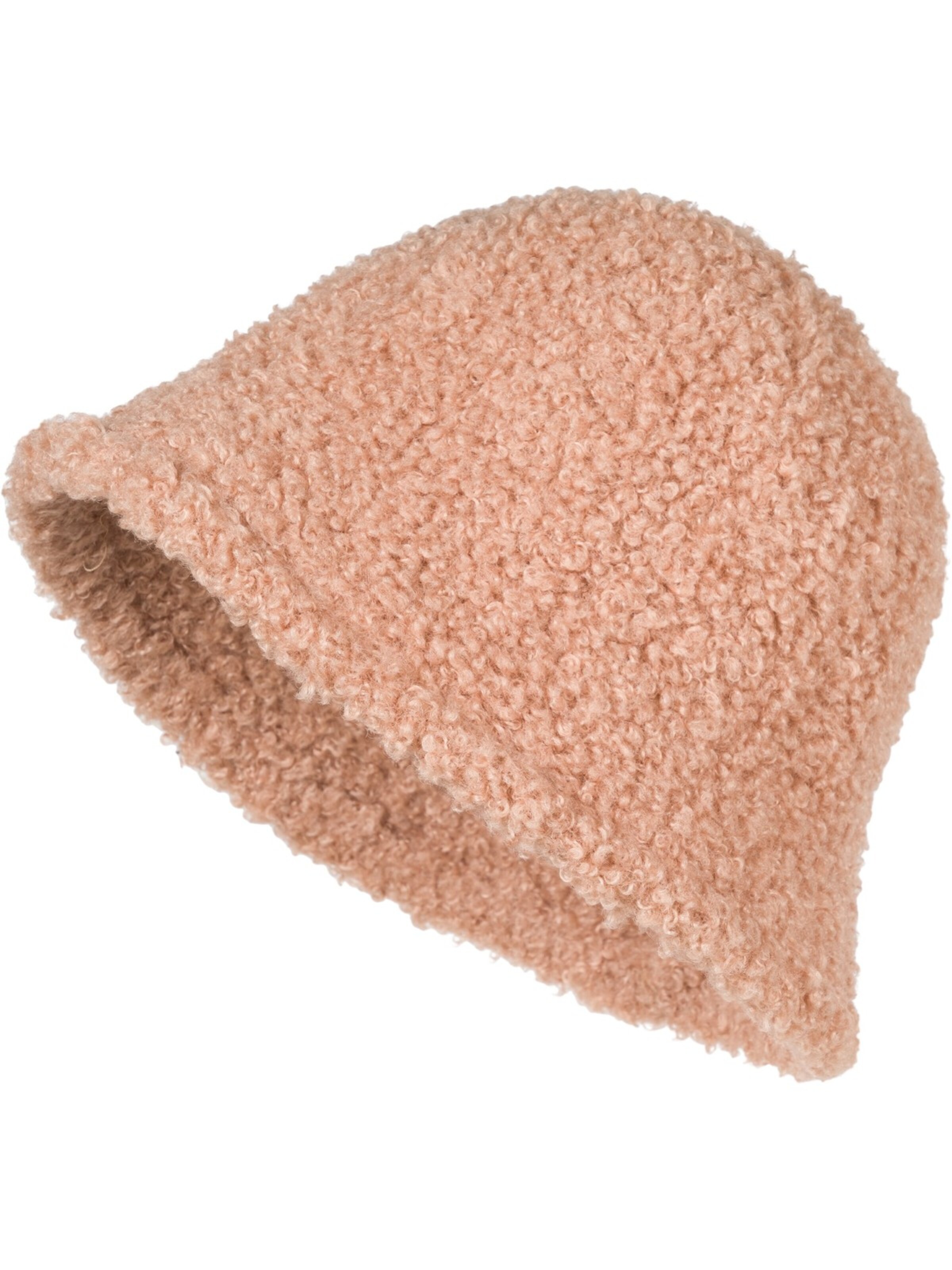 styleBREAKER Hat 'Teddyfell Fischerhut' in Brown: front