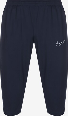 NIKE Regular Workout Pants 'Academy 23' in Blue: front