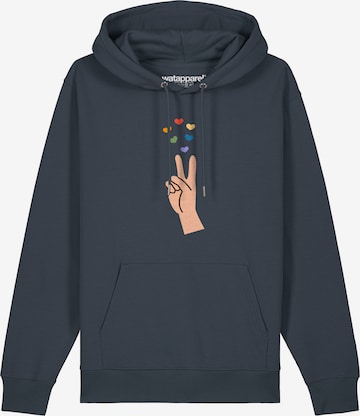 Sweat-shirt 'Spread Love' Watapparel en gris : devant