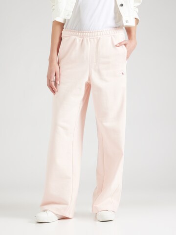 Calvin Klein Jeans Свободный крой Штаны в Ярко-розовый: спереди