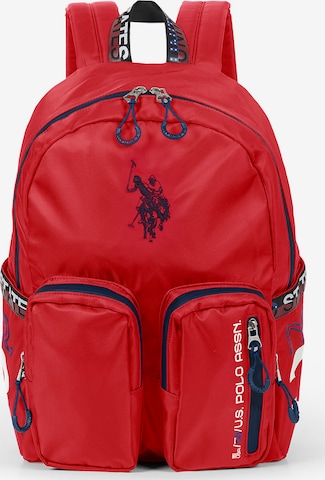 U.S. POLO ASSN. Rucksack in Rot: Vorderseite