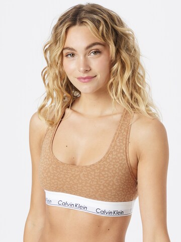 Bustier Soutien-gorge Calvin Klein Underwear en jaune : devant