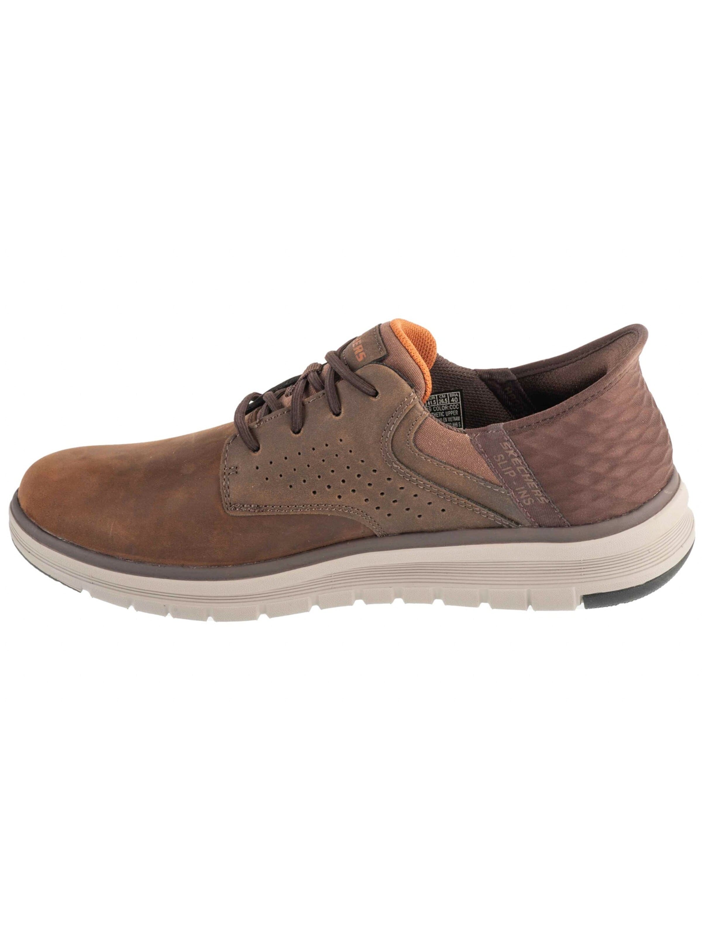 SKECHERS Slip-ons 'Orell - Yates' in Bruin: voorkant