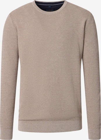 CASAMODA Pullover 'Basic' in Beige: Vorderseite