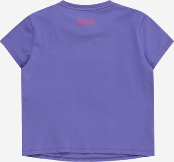 purpurinė EA7 Emporio Armani Marškinėliai