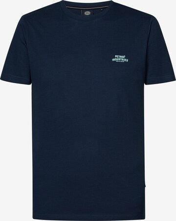 T-Shirt Petrol Industries en bleu : devant