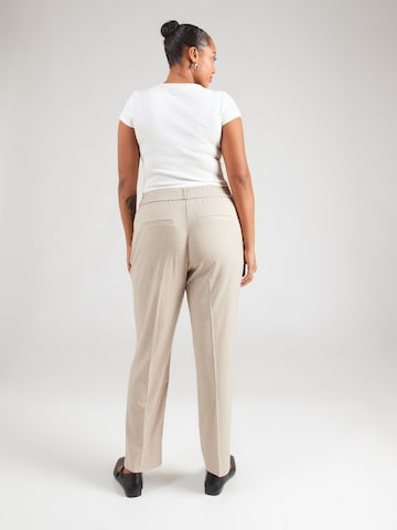 Slimfit Pantaloni cu dungă 'CARVERONICA-ELLY' de la ONLY Carmakoma pe alb