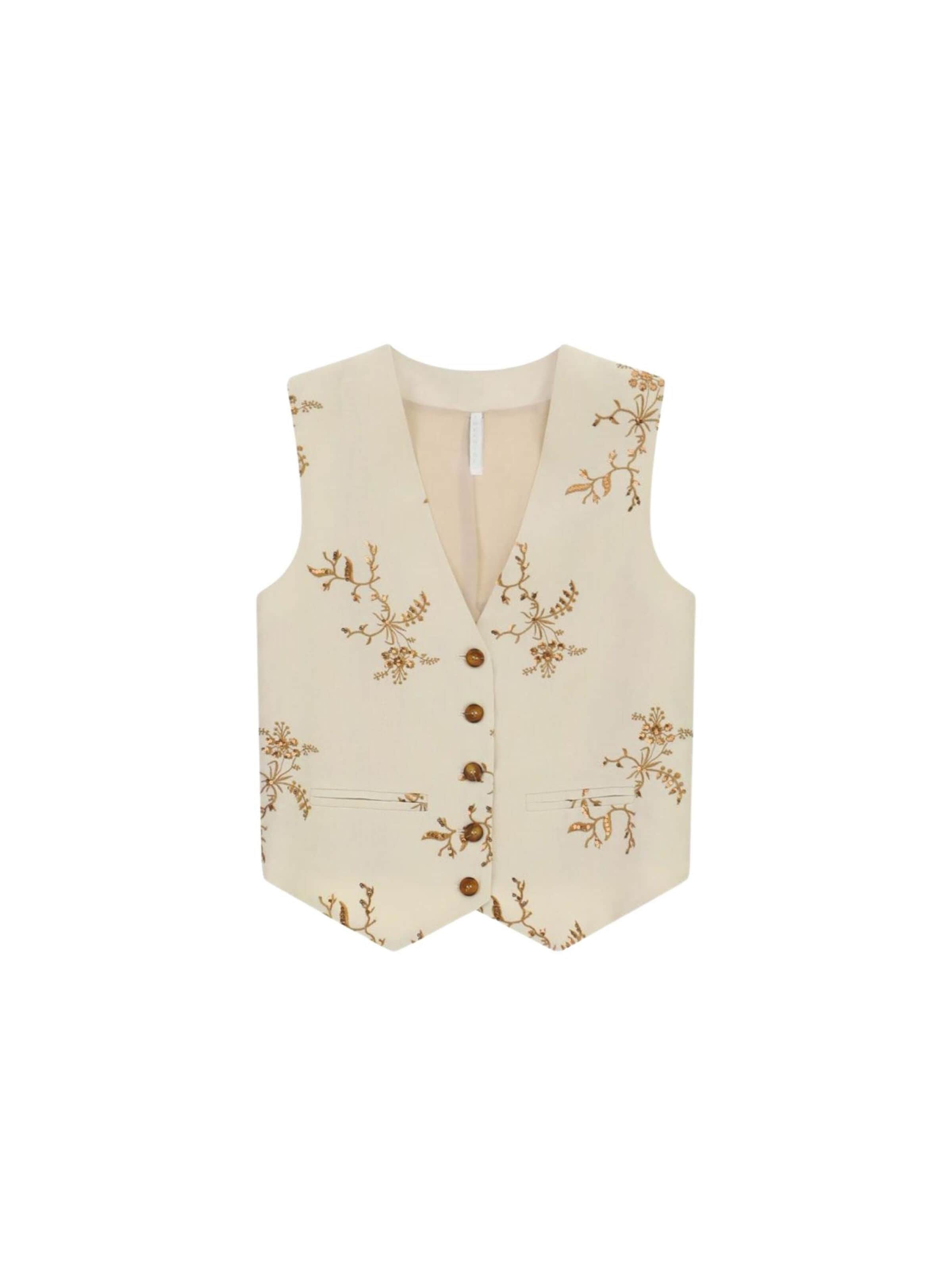 IMPERIAL - Chaleco 'Gilet Gilet' en beige: frente