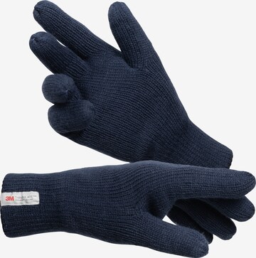 INDICODE JEANS Full Finger Gloves 'Jason' in Blue