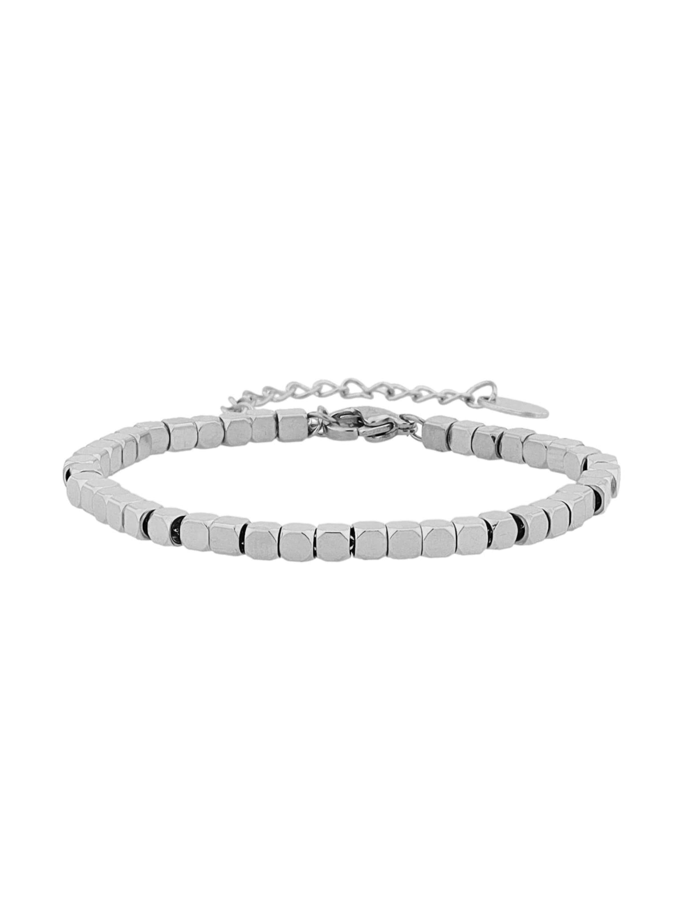 Akzent Bracelet 'Cube, langlebig' in Silver: front
