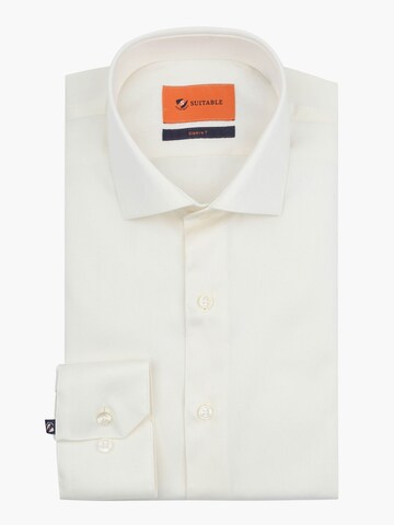 Coupe slim Chemise Suitable en blanc : devant