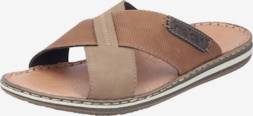 Rieker Mules in Brown: front