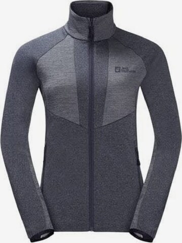 JACK WOLFSKIN Athletic Jacket in Grey: front