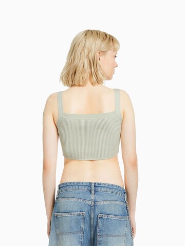 Bershka Broderad topp i grön