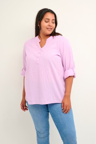 KAFFE CURVE Blouse 'Mayi' in Purple: front