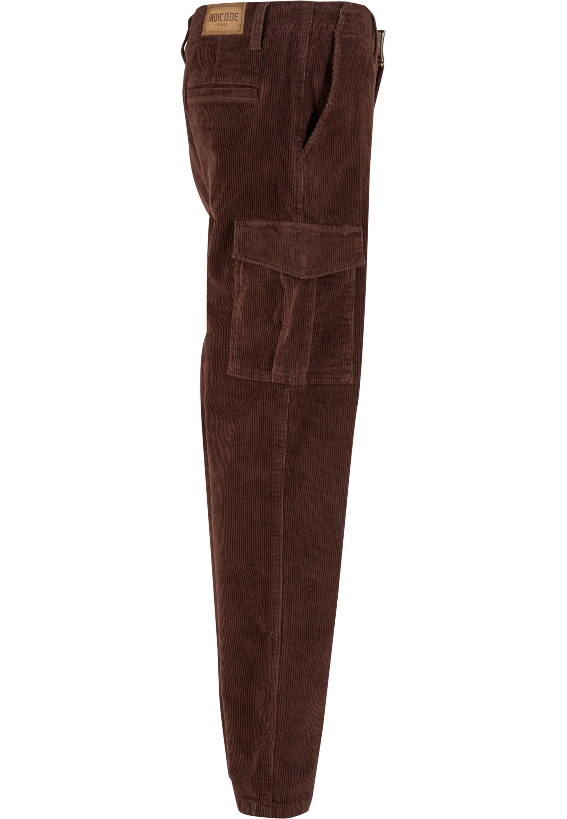 INDICODE JEANS Regular Trousers 'INJamo' in Brown