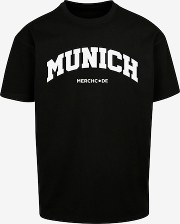 Merchcode T-Shirt 'Munich' in Schwarz: Vorderseite