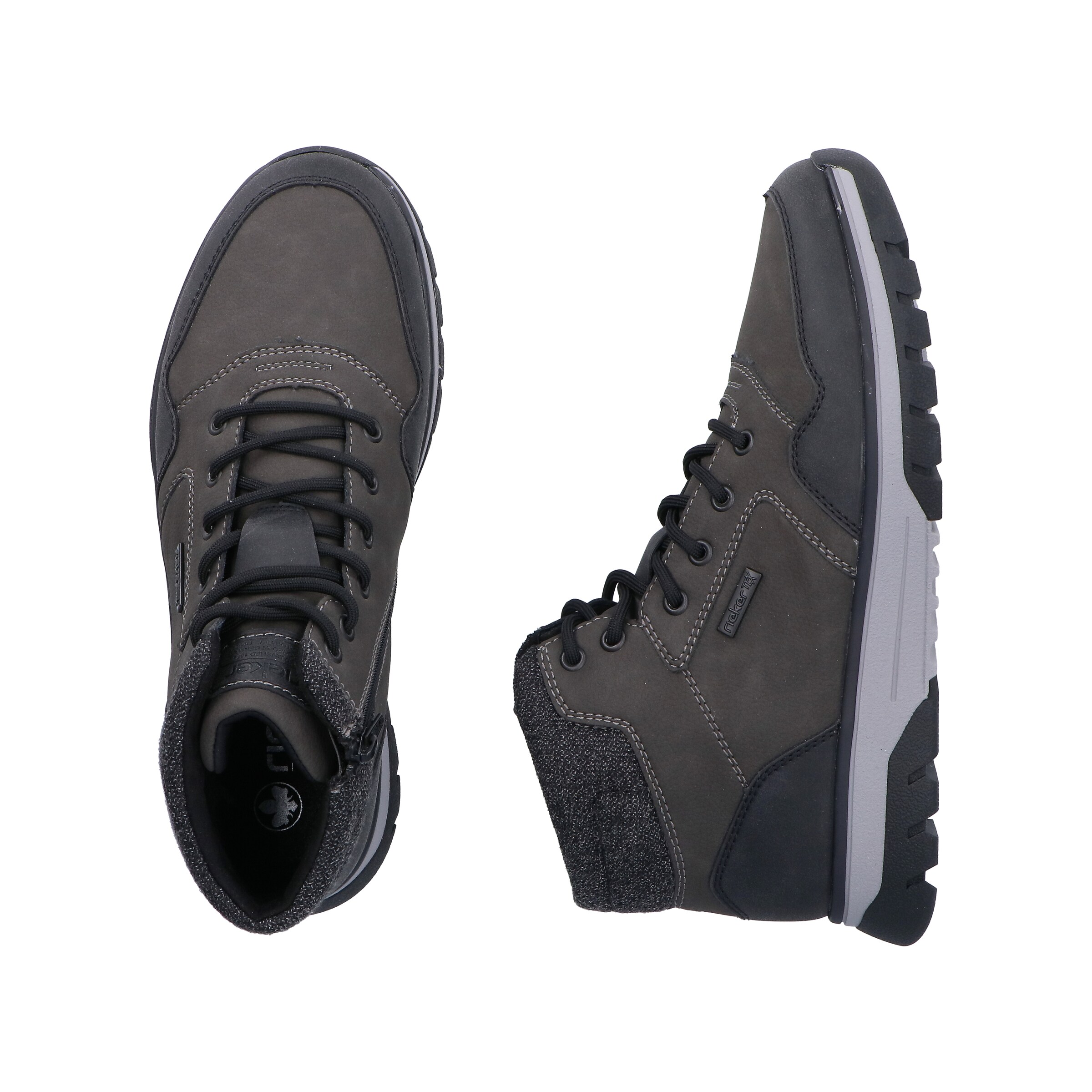 Bottes à lacets 'B9340' Rieker en gris