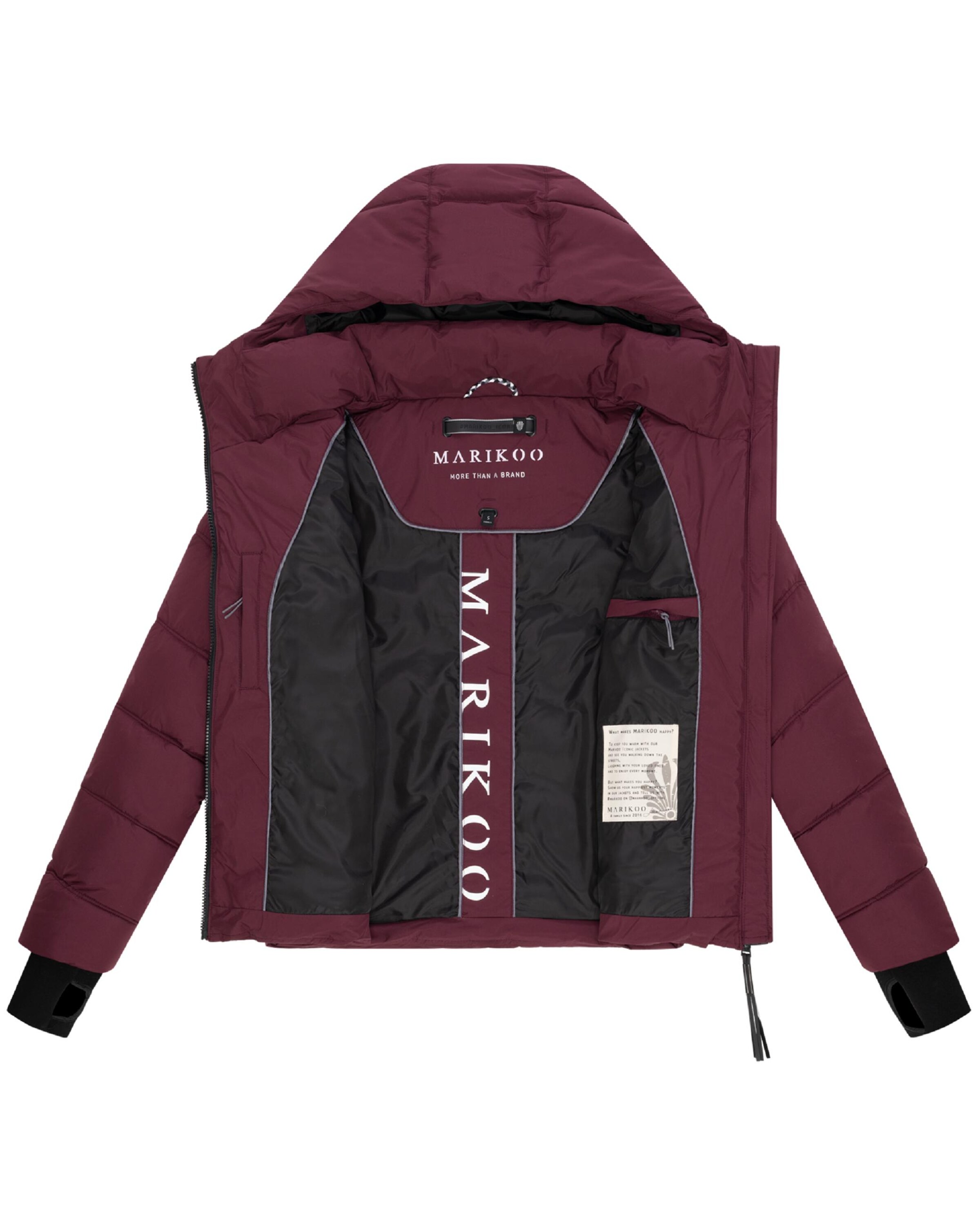 MARIKOO Winterjas in Rood