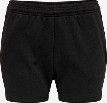 Hummel Shorts in Schwarz: predná strana