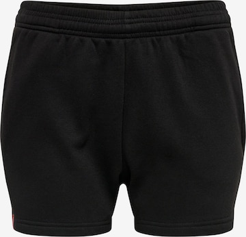 Hummel Regular Shorts in Schwarz: predná strana