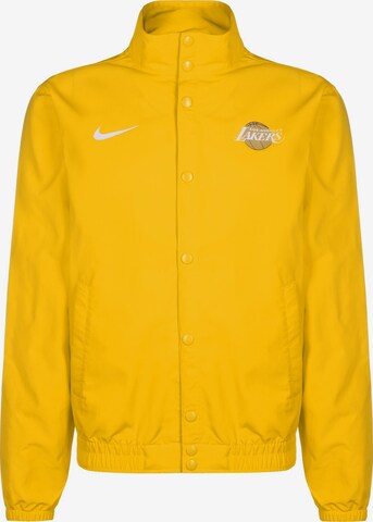 Giacca sportiva 'NBA Los Angeles Lakers' di NIKE in giallo: frontale