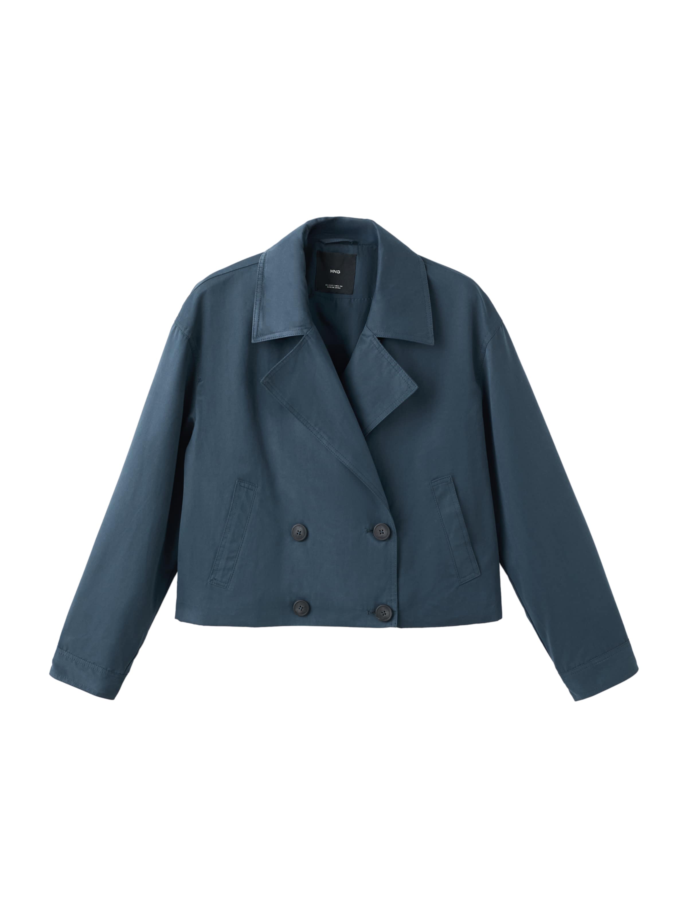MANGO TEEN Between-Seasons Coat 'Naval' in Blue: front