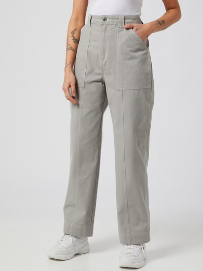 WEEKDAY Hose 'Gwyneth' in grau, Modelansicht