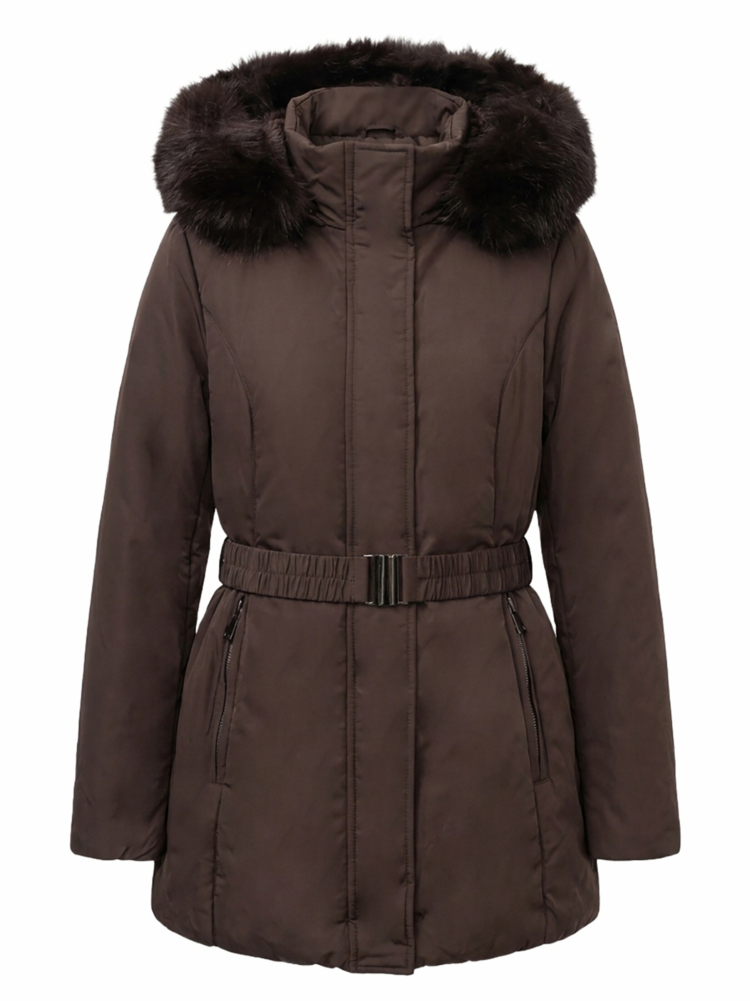 L'Arte Milano Winterjacke in Braun: Vorderseite