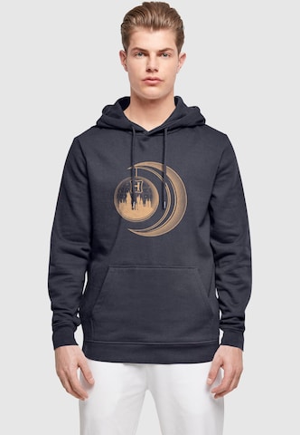 ABSOLUTE CULT Sweatshirt 'Harry Potter - Hogwarts Moon' in Blauw: voorkant