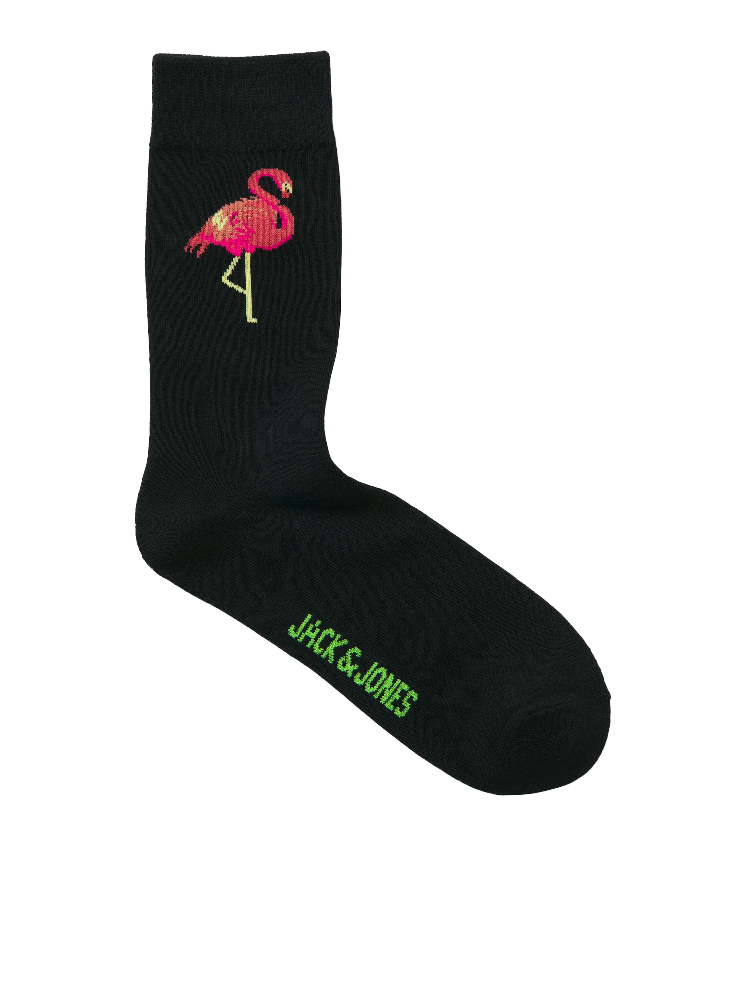 JACK & JONES Socks 'JACFLAMINGO' in Black