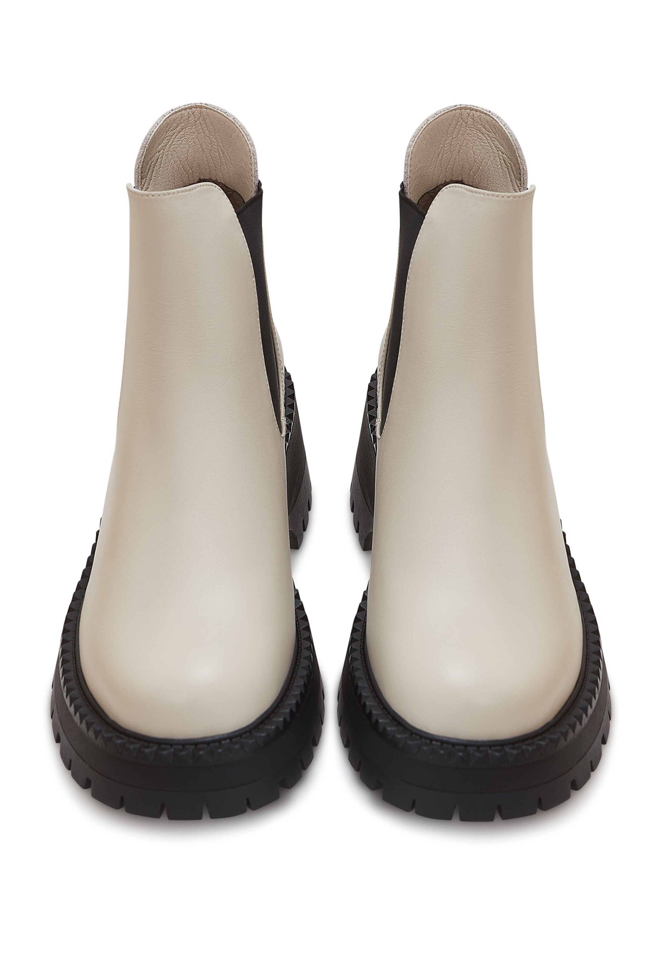 CESARE GASPARI Chelsea Boots in Beige
