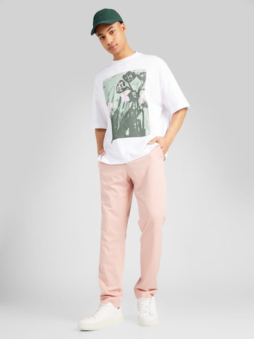 Coupe slim Pantalon à plis 'LIAM' SELECTED HOMME en rose