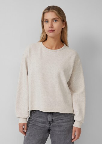 Sweat-shirt s.Oliver en beige : devant