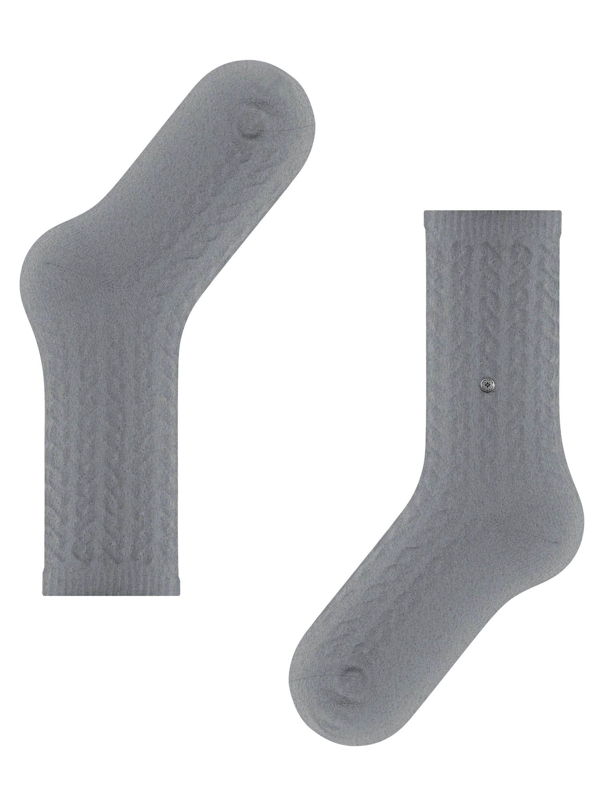 BURLINGTON Socks 'Cable' in Silver