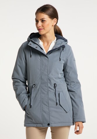 DreiMaster Klassik Winterparka in Blauw: voorkant