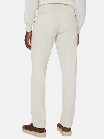 Coupe slim Pantalon à plis Boggi Milano en beige