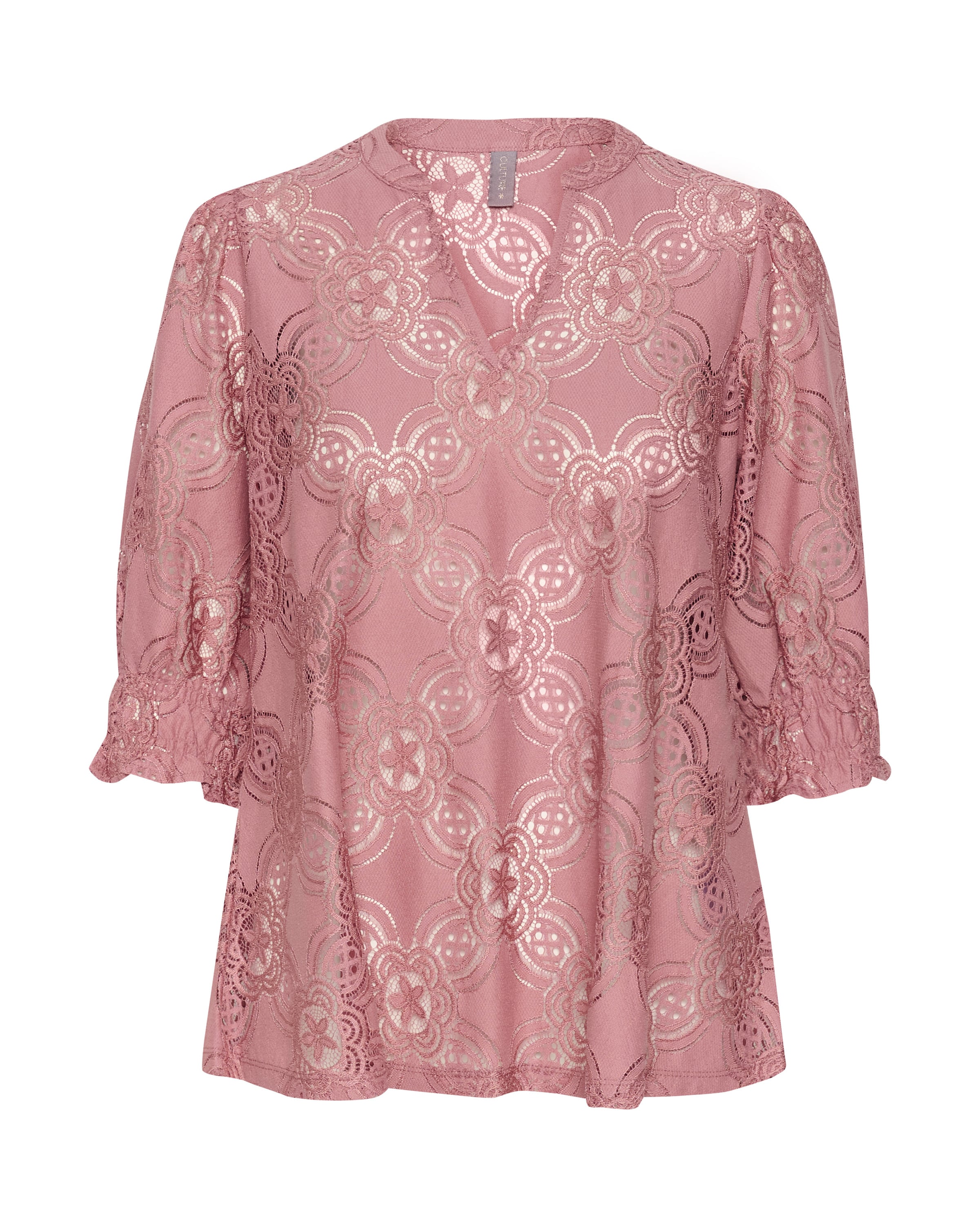 CULTURE Blouse 'Olu' in Roze: voorkant