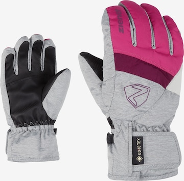 ZIENER Athletic Gloves 'Leif' in Grey: front