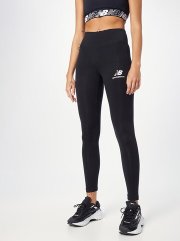 new balance Skinny Leggings 'Essentials' in Black: front