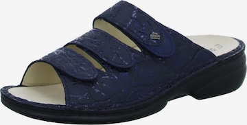 Finn Comfort Mule in Blue: front